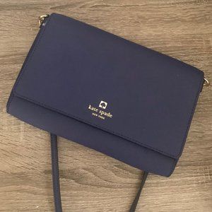 Kate Spade Navy Blue Clutch Shoulder Bag